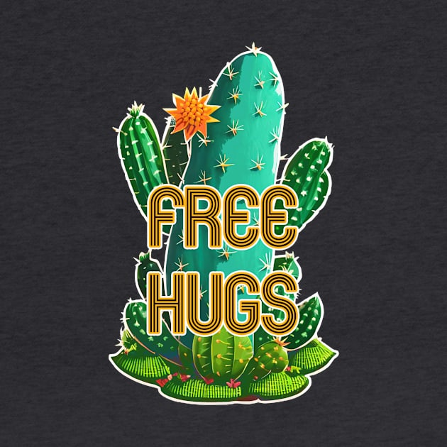 Free Hugs Cactus by JoanNinjaHen